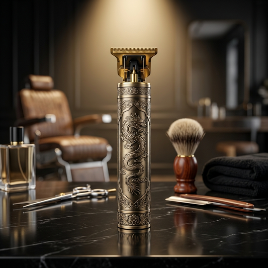 Vintage T9 Professional Hair Trimmer – USB Rechargeable Cordless Clipper