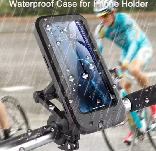 Universal Waterproof Bike Phone Mount – Adjustable Handlebar Holder