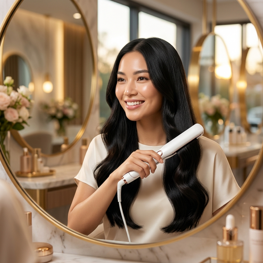 2-in-1 Mini Hair Straightener & Curler | Portable Hair Styling Iron