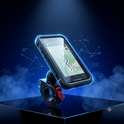 Universal Waterproof Bike Phone Mount – Adjustable Handlebar Holder