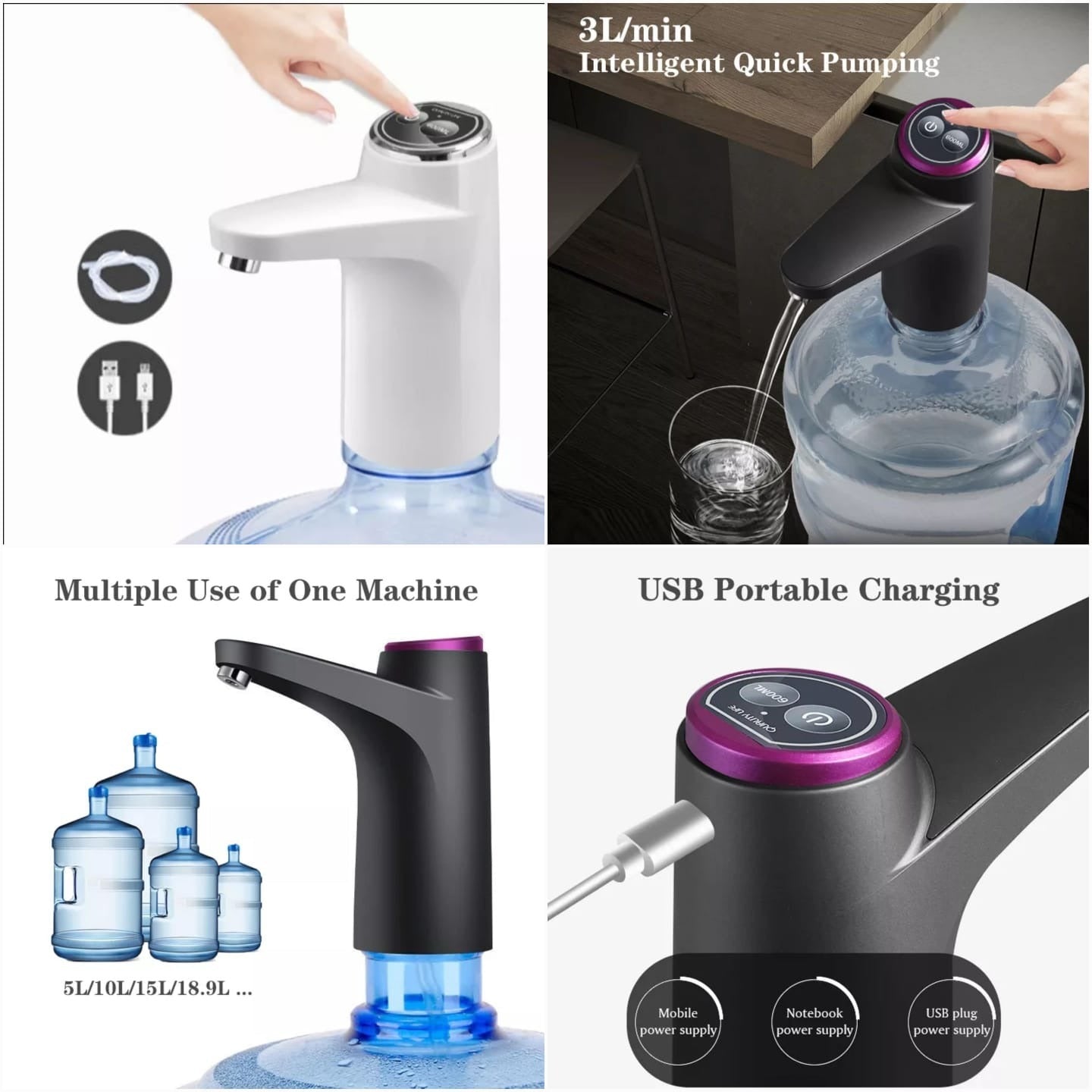 Touch Electric Water Pump – Rechargeable Automatic Water Dispenser