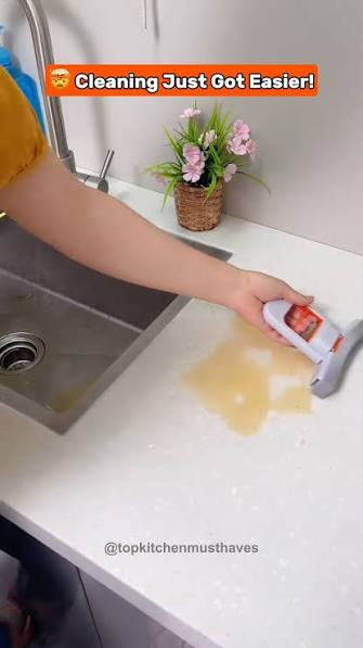 Foldable Mini Self-Squeezing Mop – Portable Wet & Dry Desktop & Home Cleaning Tool
